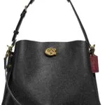 Coach Womens Polished Pebble Leather Willow Shoulder Bag 1
