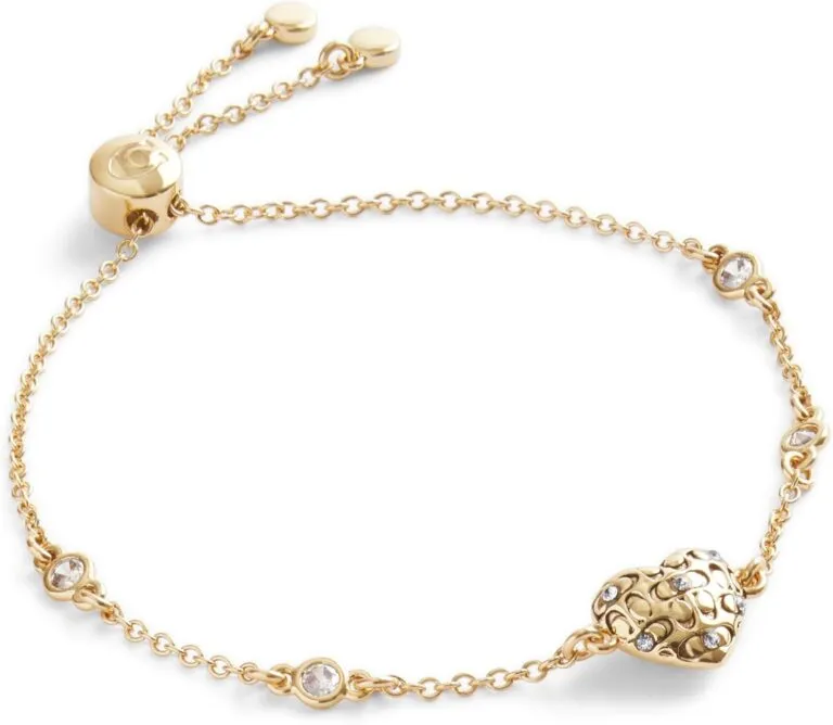 COACH Womens Signature Quilted Heart Slider Bracelet Review