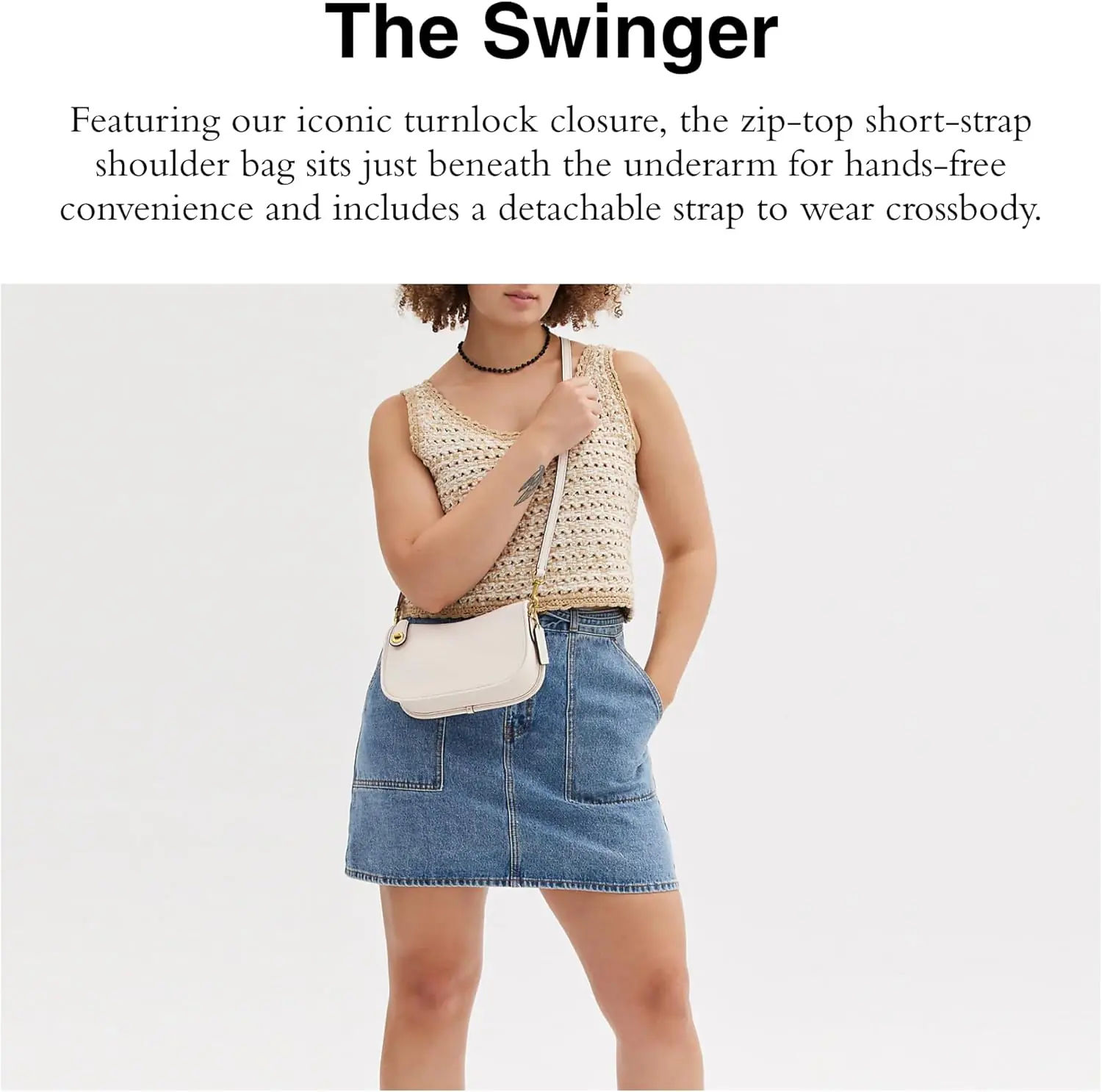 Coach Womens The Coach Originals Glovetanned Leather Swinger 2