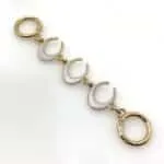 2 Pcs Bag Extender Chain Purse Strap Extenders Heart Purse Chain Extender Bag Chain Straps Charms For Handbag Shoulder C 1