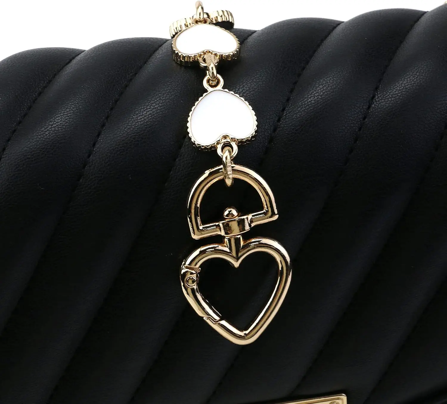 2pcs Heart Shape Extended Bag Strap Shoulder Bag Extension Chain Bag Strap Extender Replacement For Handbag Bag Basket L 2
