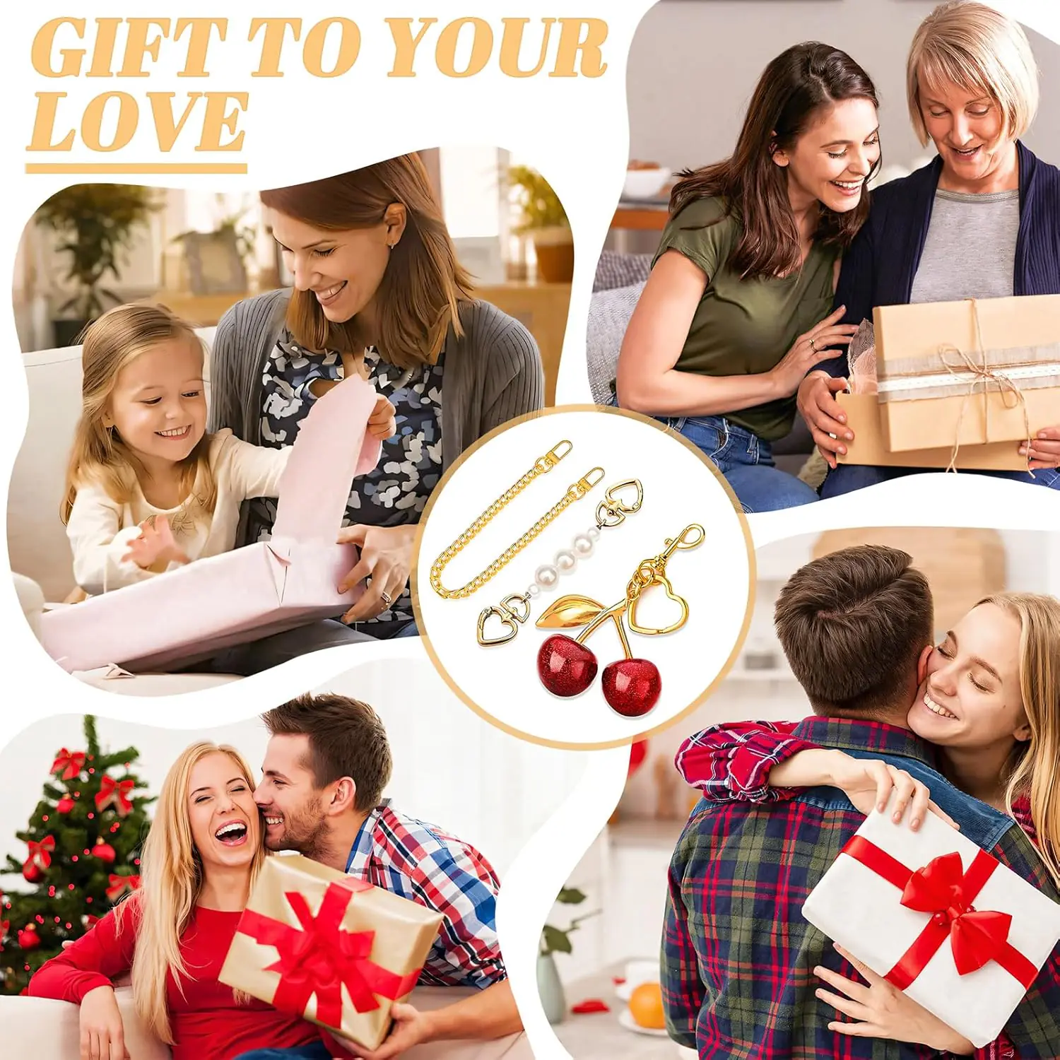 Cherry Keychain With Heart Key Ring Review