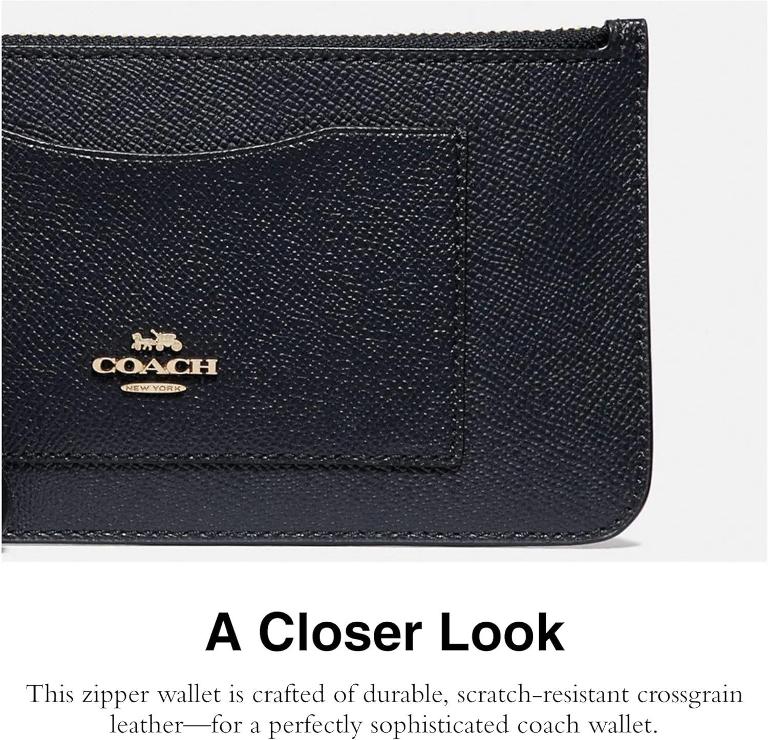 Coach Crossgrain Leather Zip Top Wallet Review