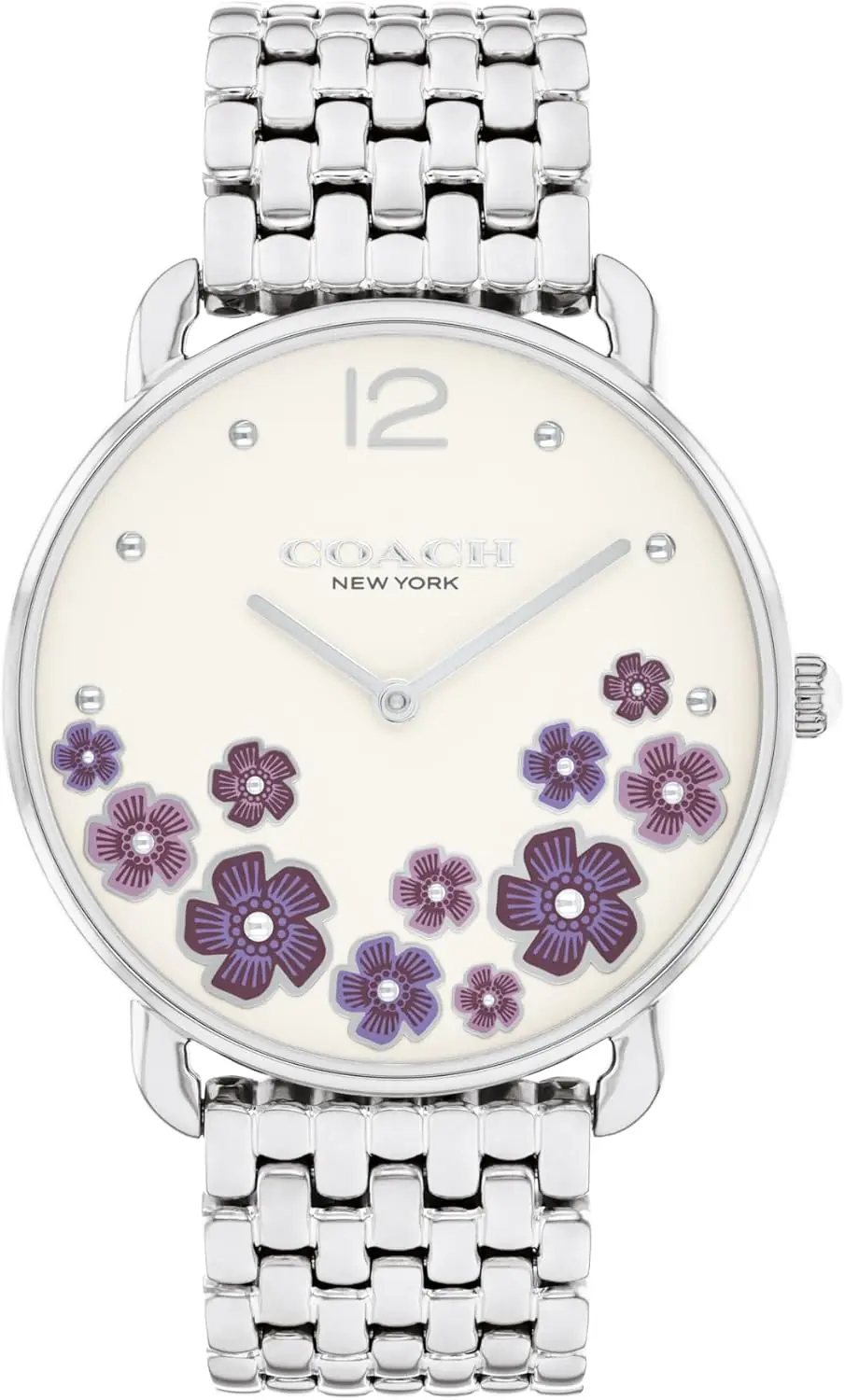 Coach Elliot Womens 2h Quartz Watch 36mm Stainless Steel Bracelet Colorful Floral Design Premium Fashion Gift For Her