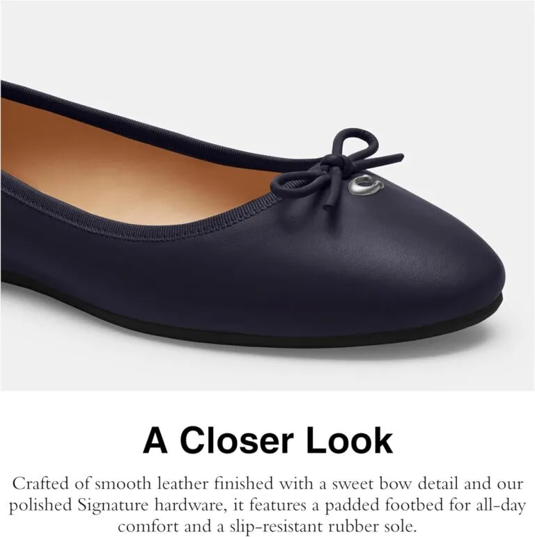Coach Women’s Abigail Leather Ballet Flat Review