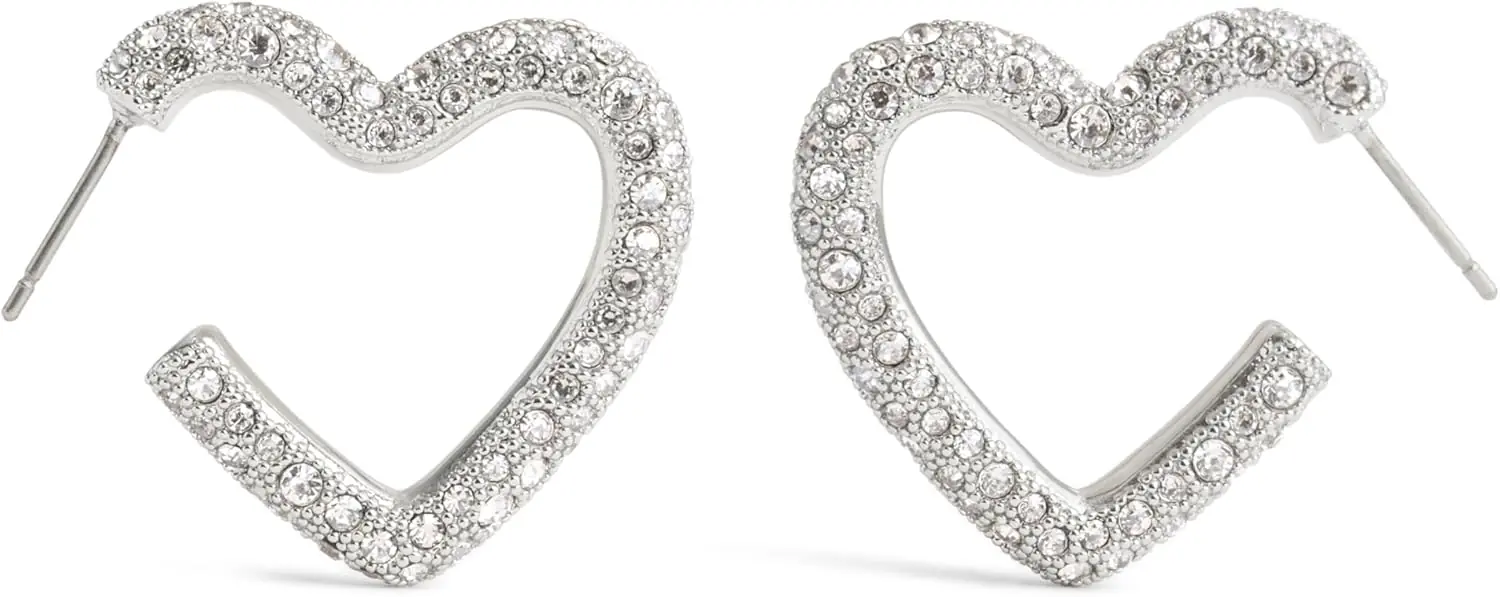 Coach Femmes pavé coeur boucles d’oreilles