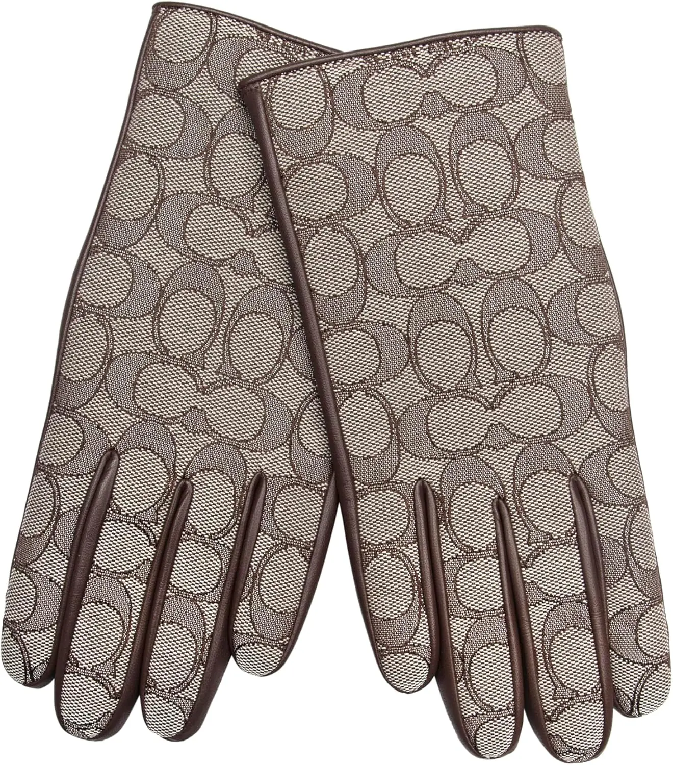 Coach Womens Signature C Leather Tech Glove 3