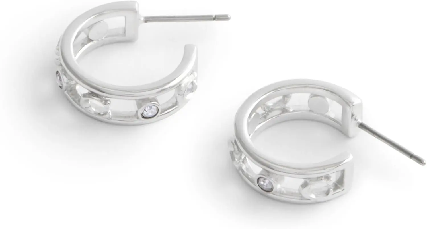 Coach Womens Signature C Open Hoop Earrings 2