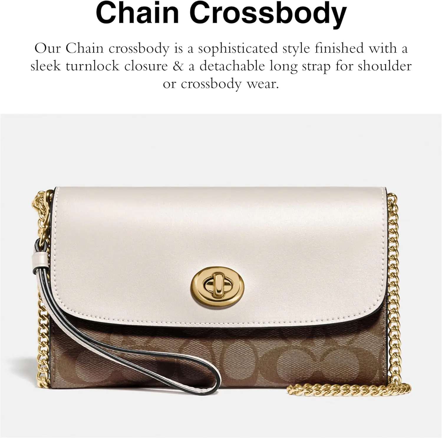 Coach Womens Signature Chain Crossbody Bag Review