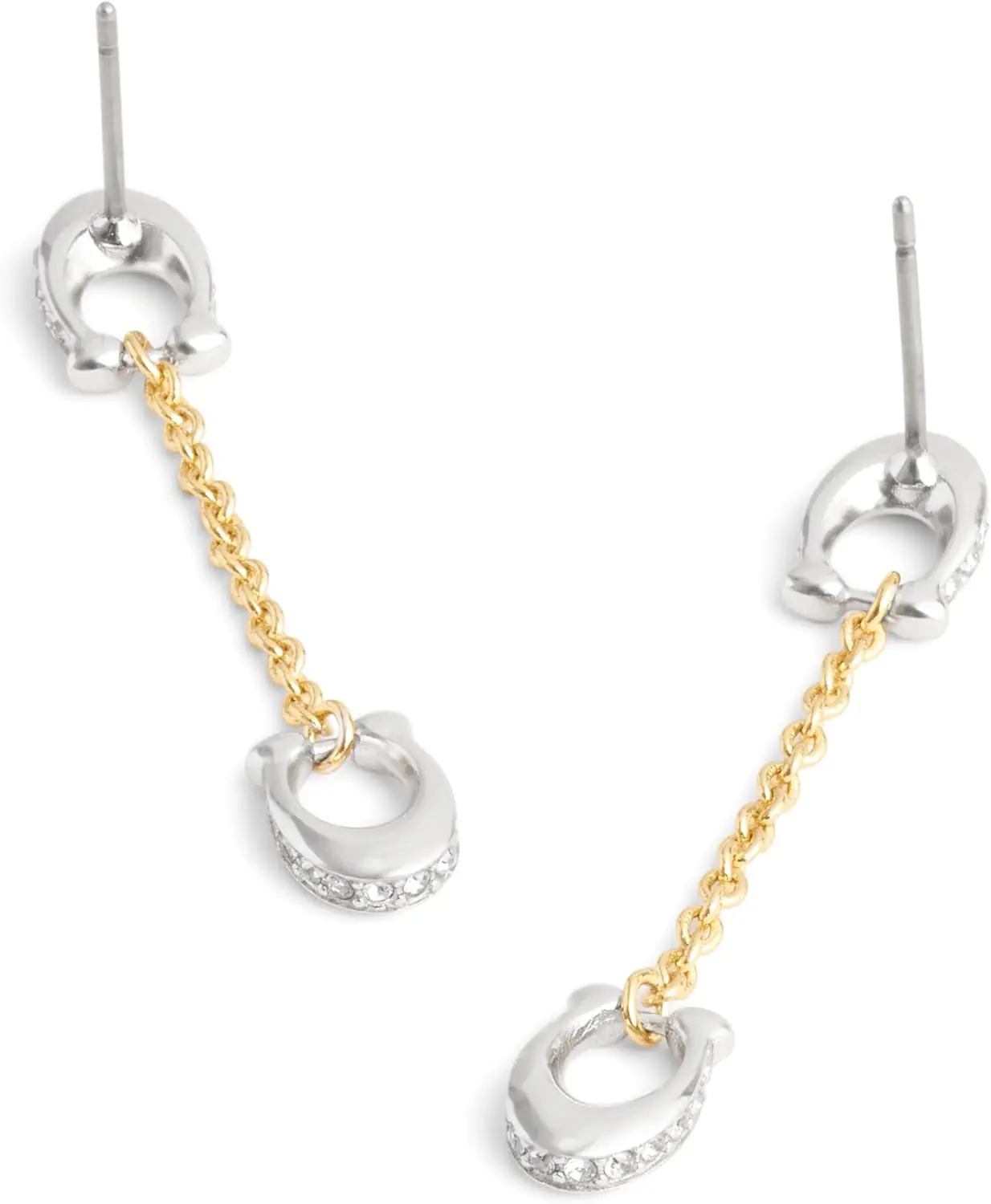 Coach Womens Signature Pave C Linear Earrings Review