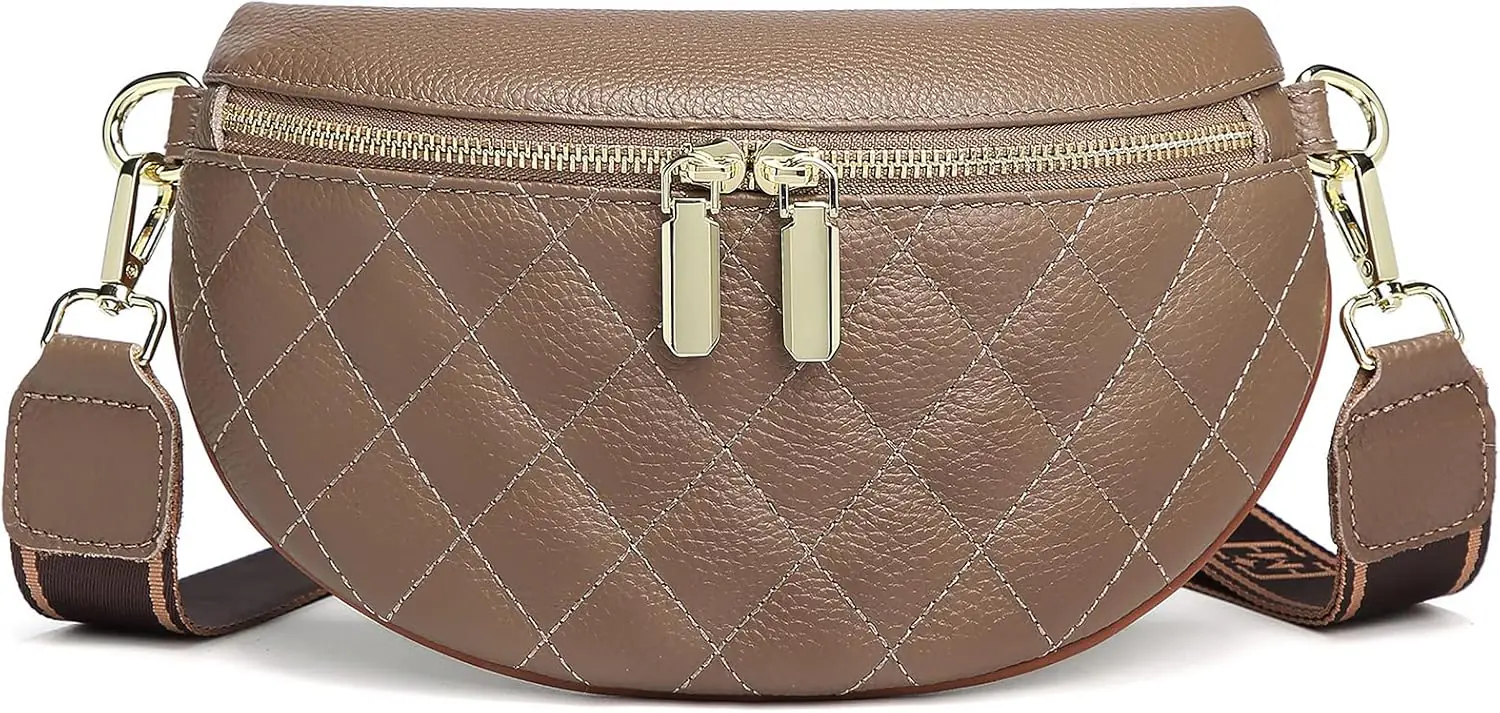 Eslcorri Small Crossbody Sling Bag For Women Trendy Fanny Packs Leather Chest Belt Bum Bag Anti Theft Purse For Travel 3