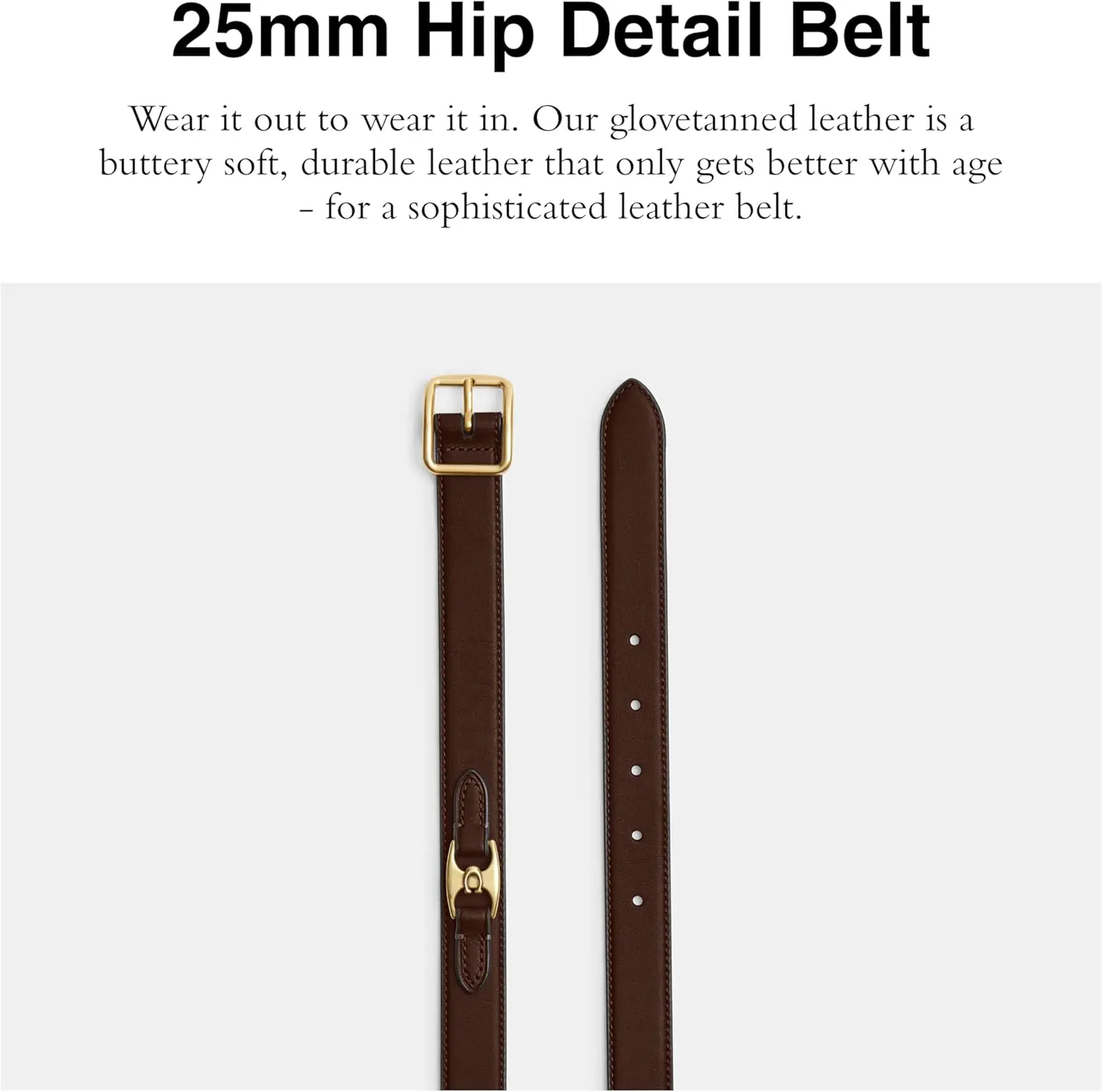 Exploring The Coach 25mm Hip Detail Belt Review
