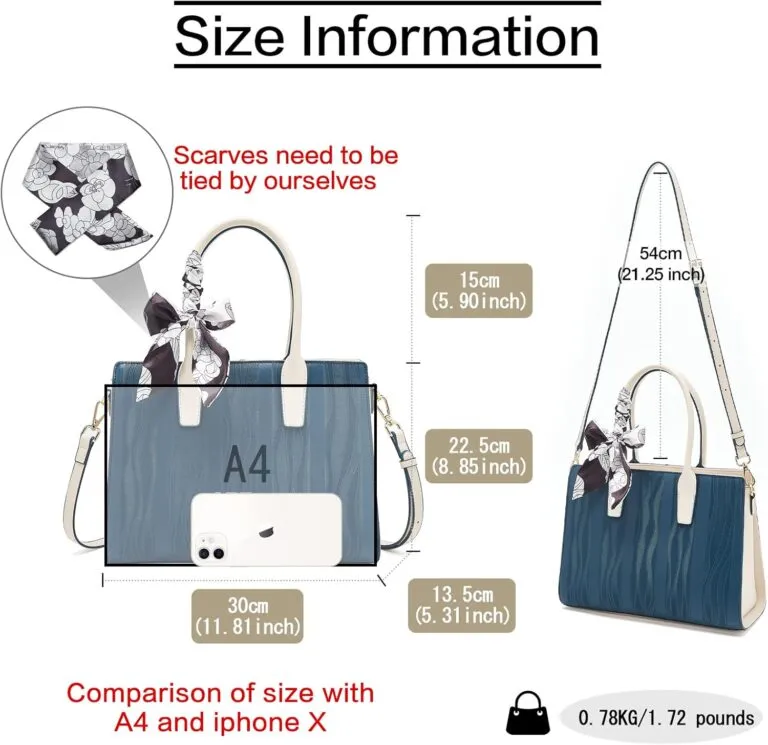 FOXLOVER Leather Satchel Handbag Review