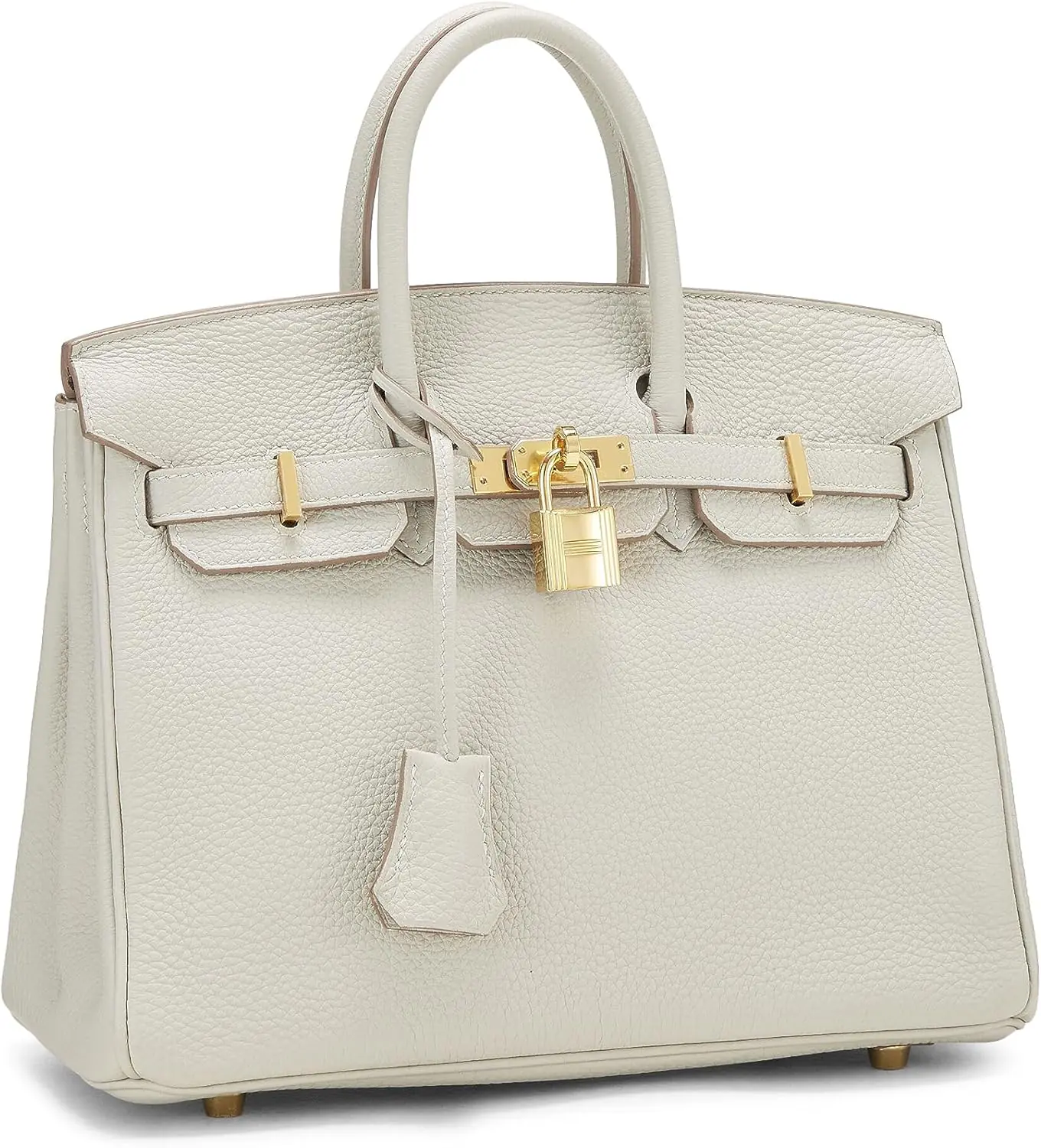 Hermes Pre Loved Pearl Grey Togo Birkin 25 Grey Luxury Stores 3