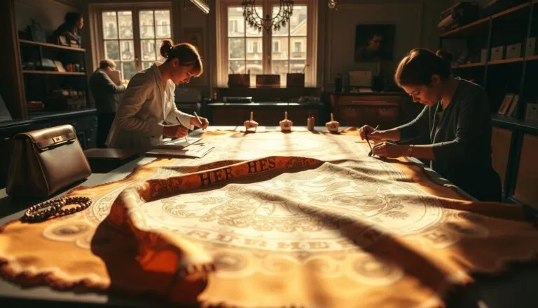 how are hermes scarves made