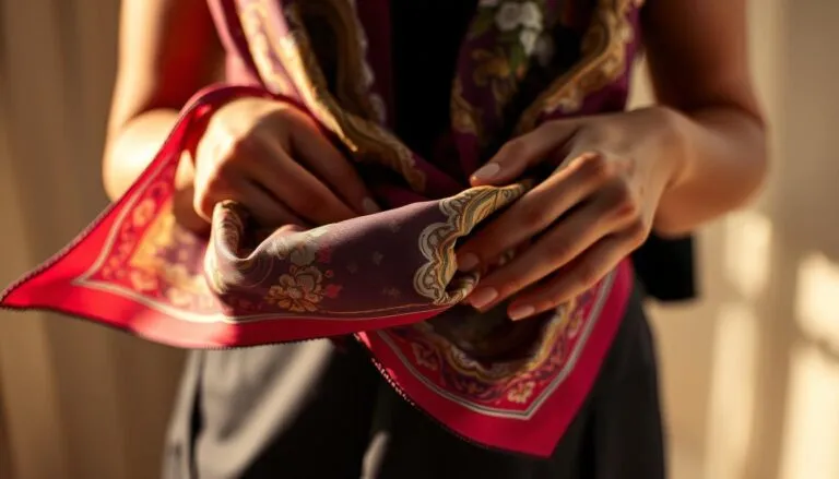 how to fold hermes scarf