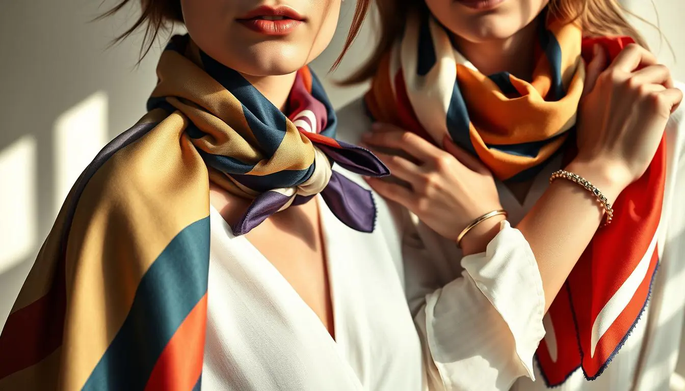 how to style hermes scarf