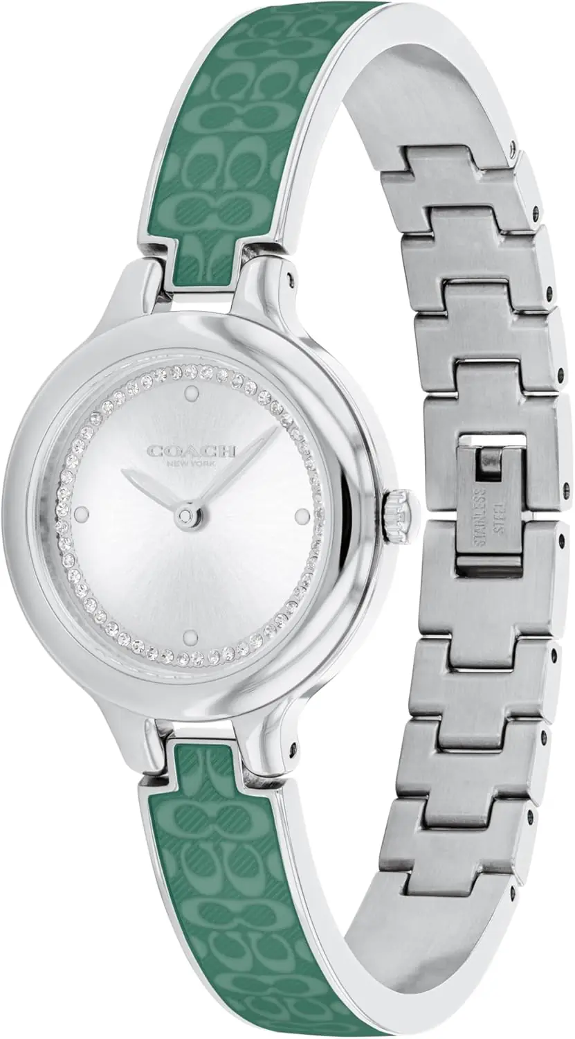 Coach Chelsea Womens Bangle Watch 2h Quartz Enamel Signature C And Crystals Gift For Her Premium Fashion Timepiece For A 2