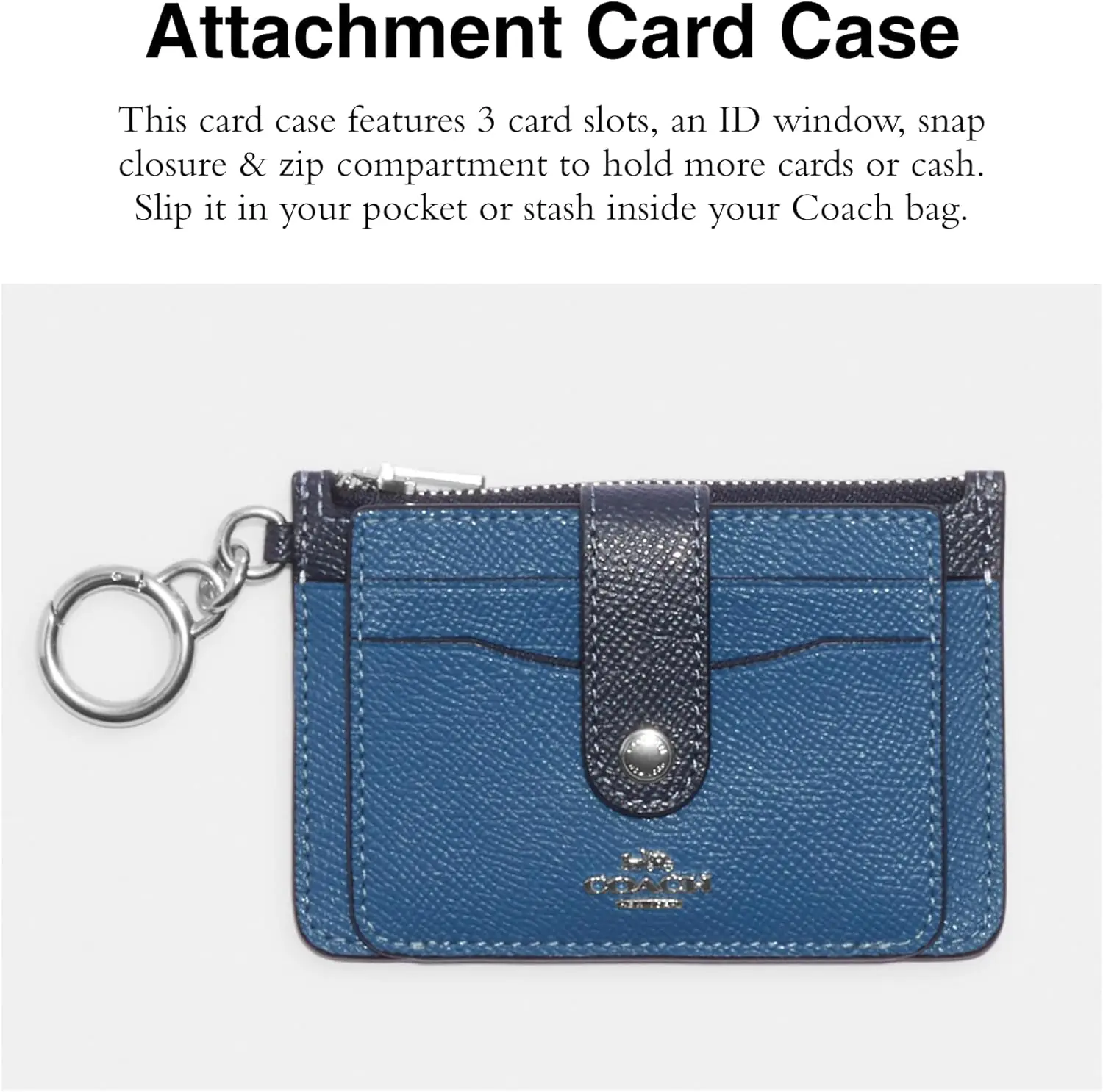 Coach Contrast Trim Attachment Card Case Review