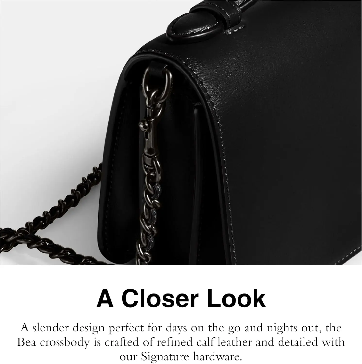 Coach Refined Calf Leather Bea Crossbody 2