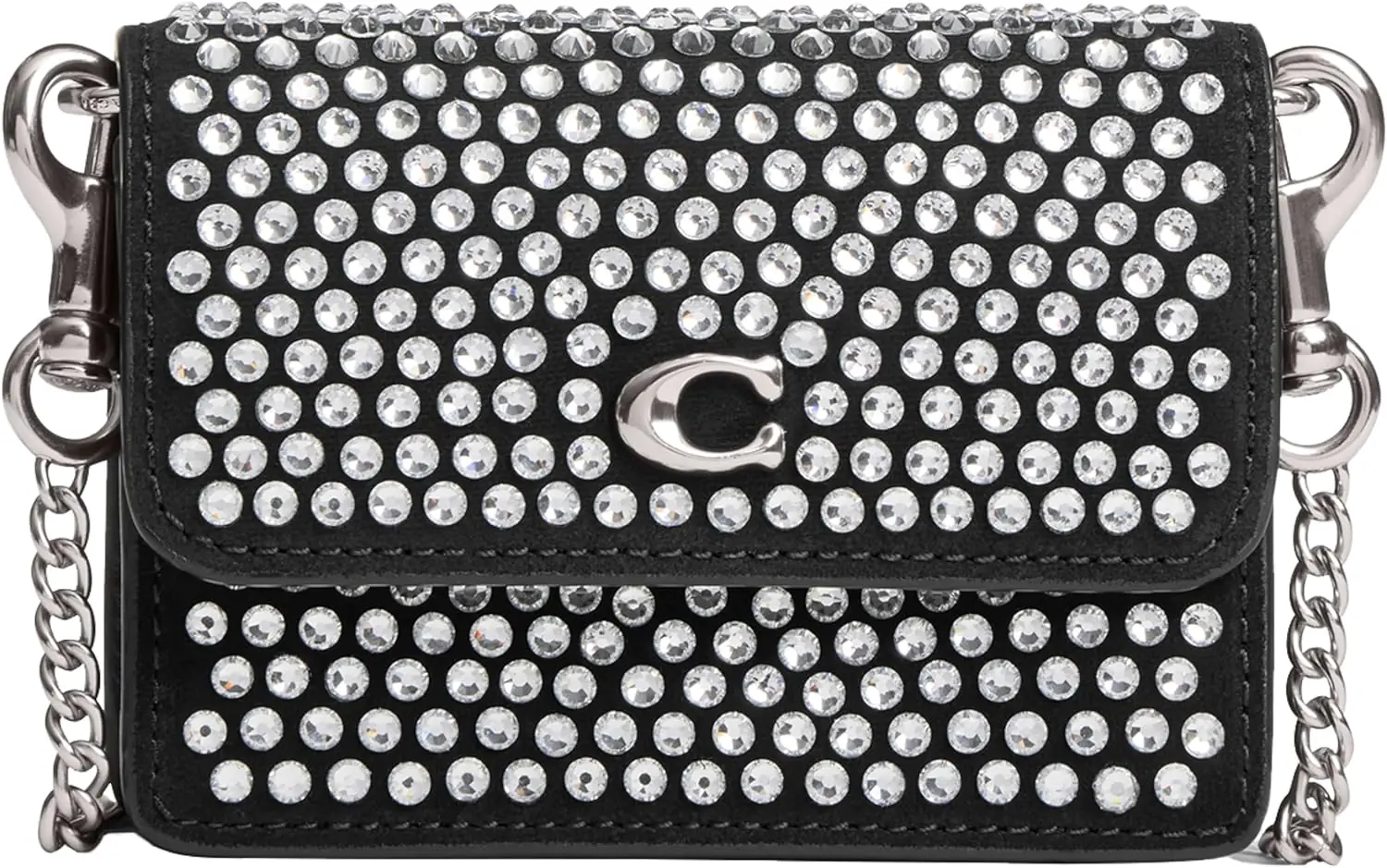 Coach Womens Half Flap Case Accessory Travelers Card Sleeves Lhblack One Size