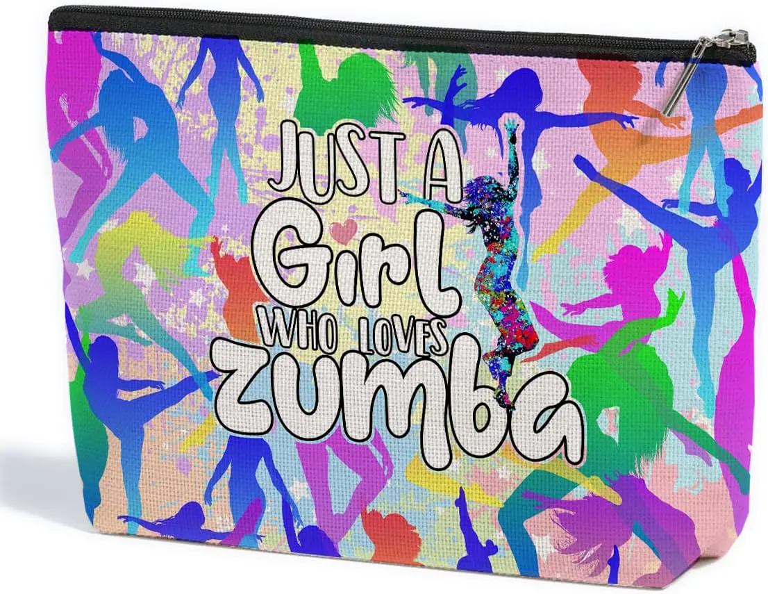 Dance Teacher Gift Zumba Instructor Gifts Zumba Makeup Bag Graduation Mothers Day Birthday Dance Bag For Girls Women Zum