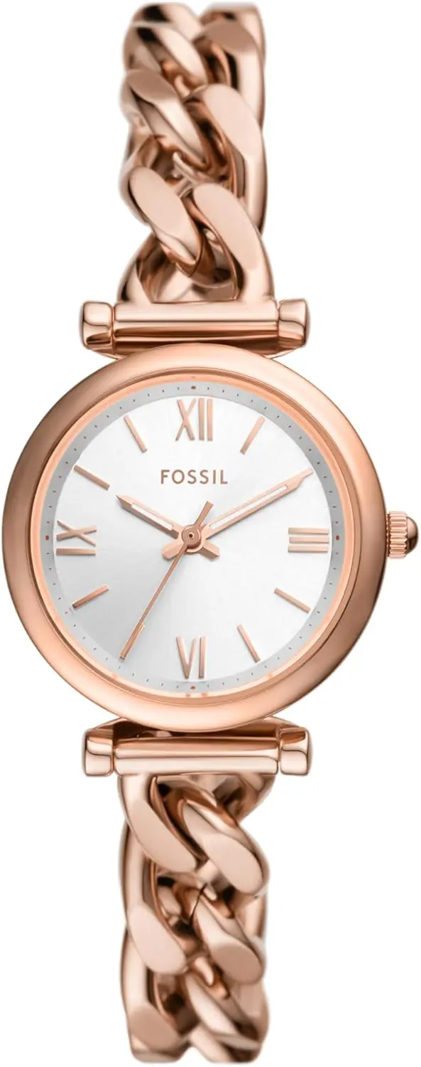 Fossil Womens Carlie Quartz Stainless Steel Three Hand Watch 3