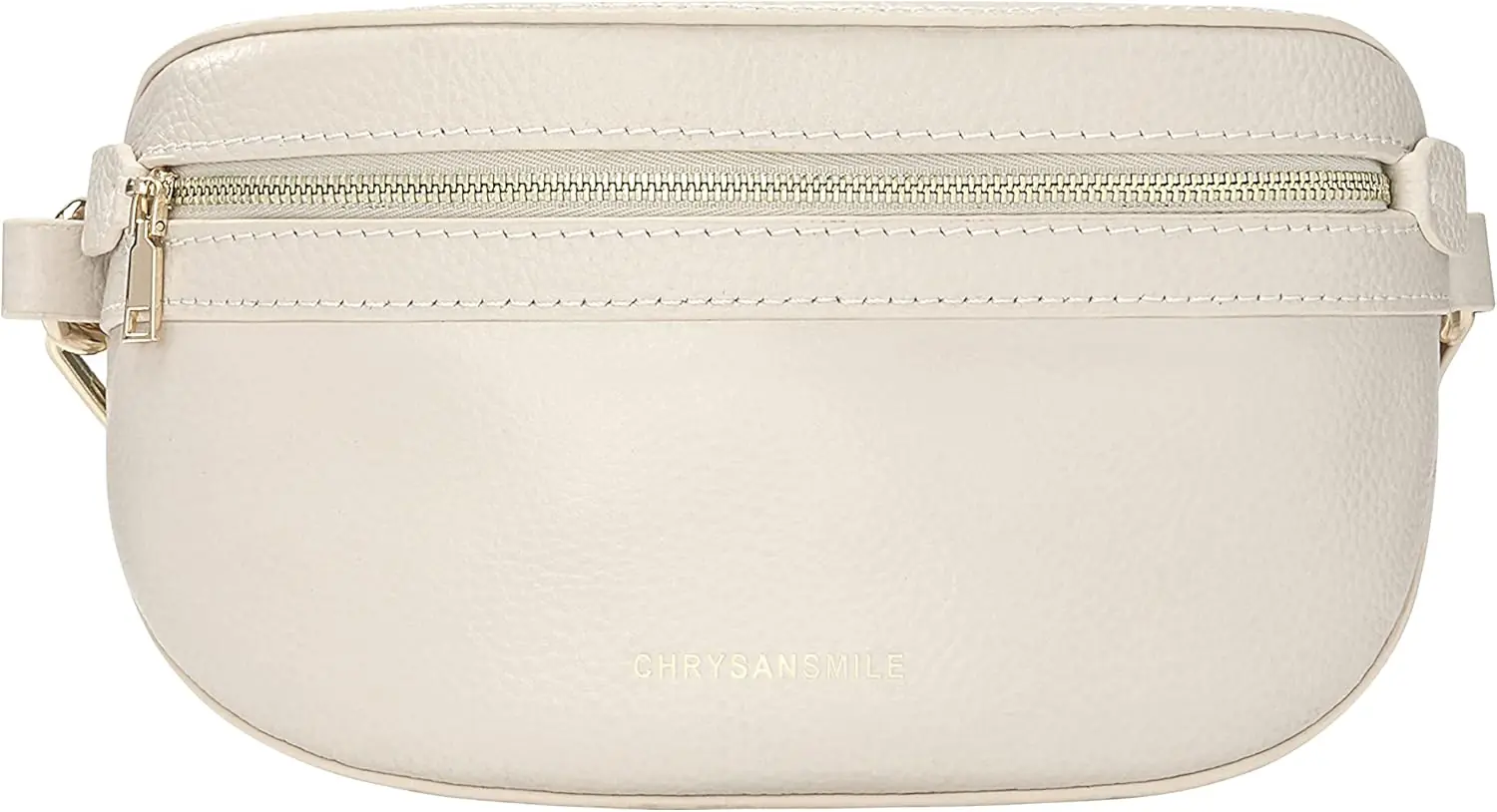 Genuine Leather Belt Bag Crossbody Fanny Packs For Women Men Fashion Waist Pack White