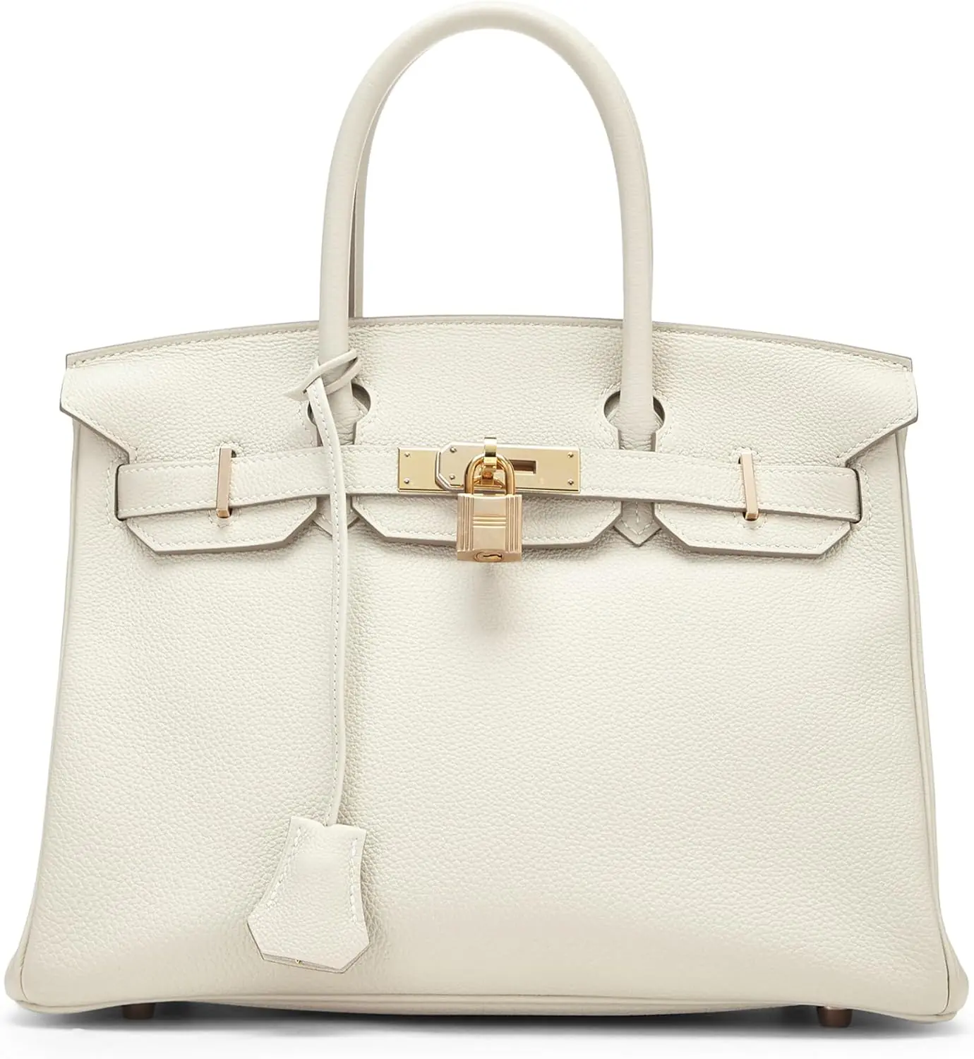 Hermes Pre Loved Craie Togo Birkin 30 Cream Luxury Stores