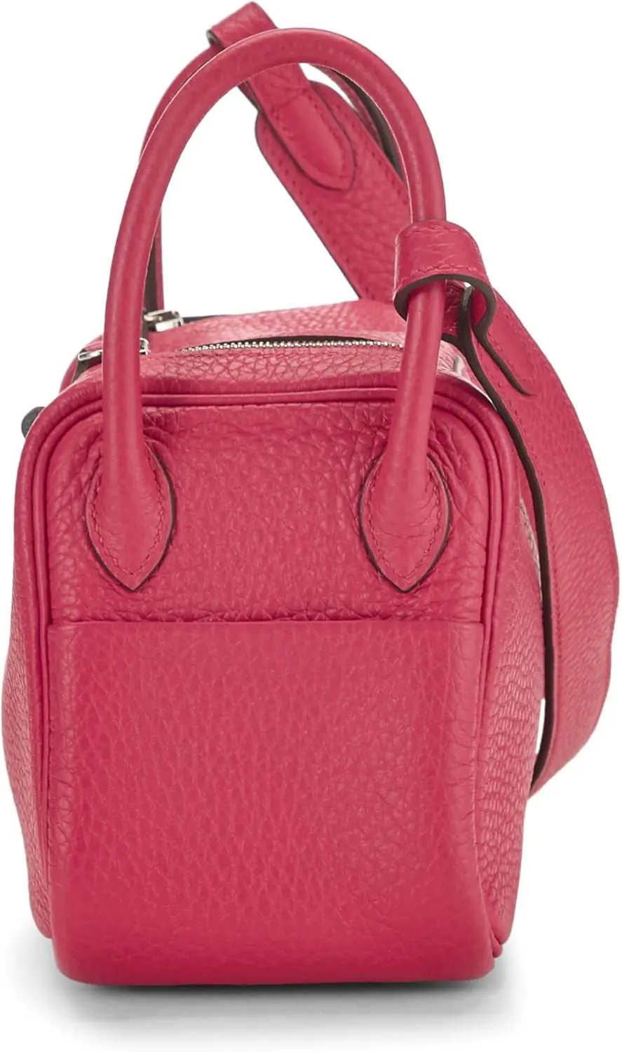 Hermes Pre Loved Rose Mexico Clemence Verso Lindy Mini Rose Mexico Luxury Stores 3