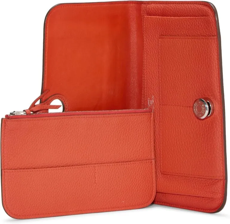 Herm&egrave;s Pre-Loved Rouge Indien Togo Wallet Review