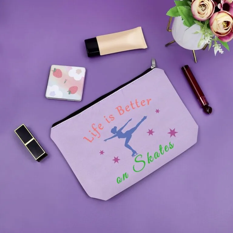 Skater Gift for Girl Purple Makeup Bag Review