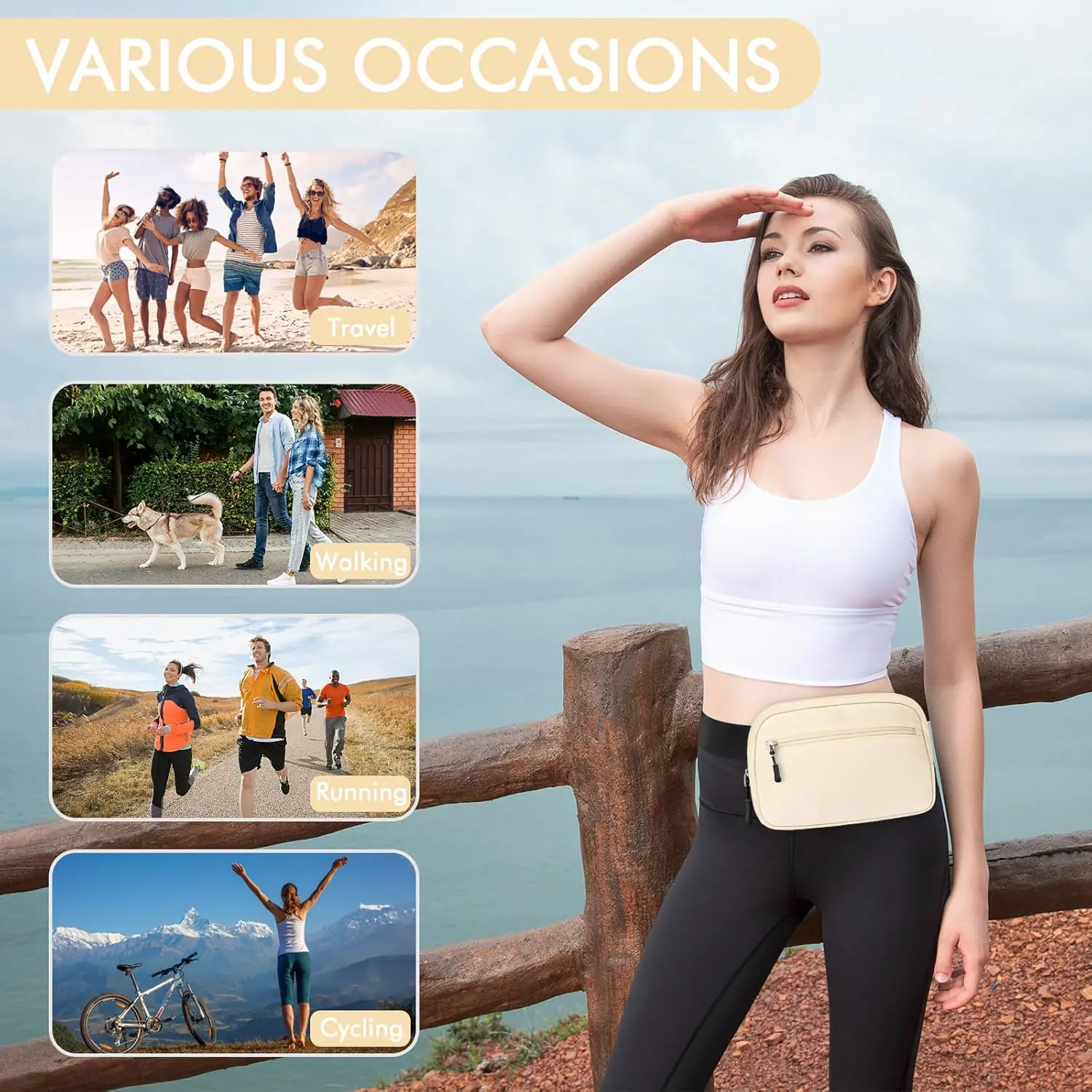 Torryza 2l Capacity Cross Body Fanny Packs For Women Men With Adjustable Strap Lightweight Everywhere Belt Bag Bum Bag F 4