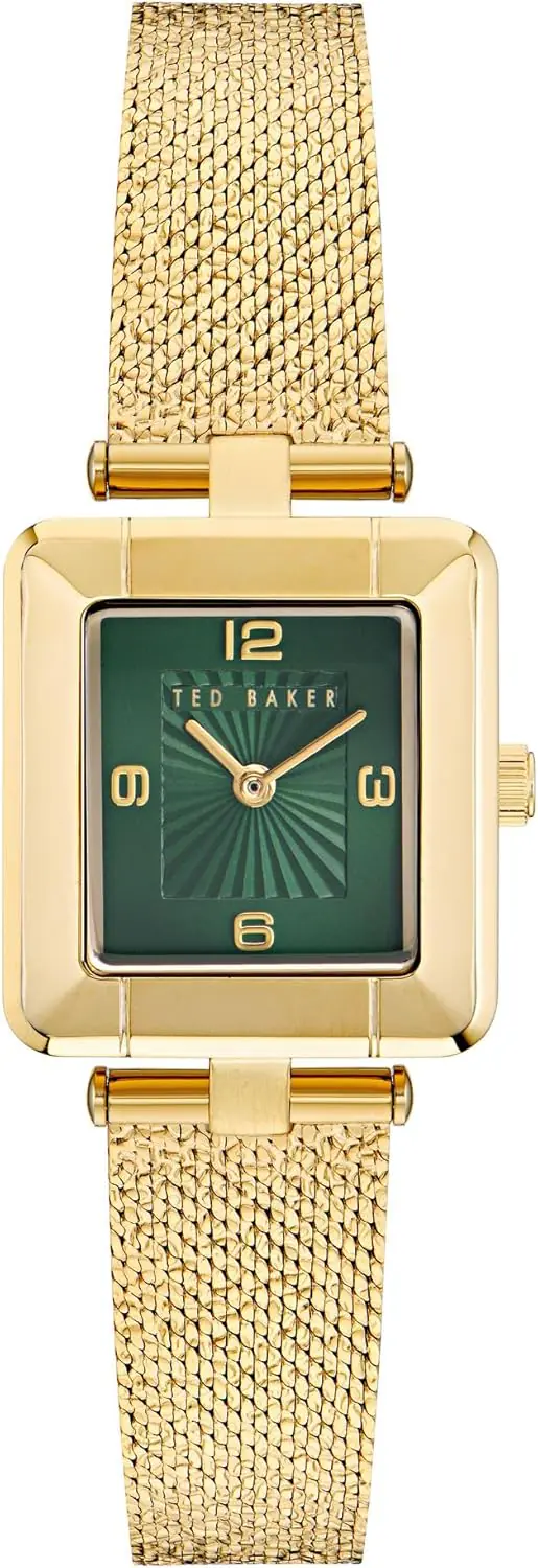 Ted Baker Ladies Stainless Steel Yellow Gold Mesh Band Watch Model Bkpmsf3069i