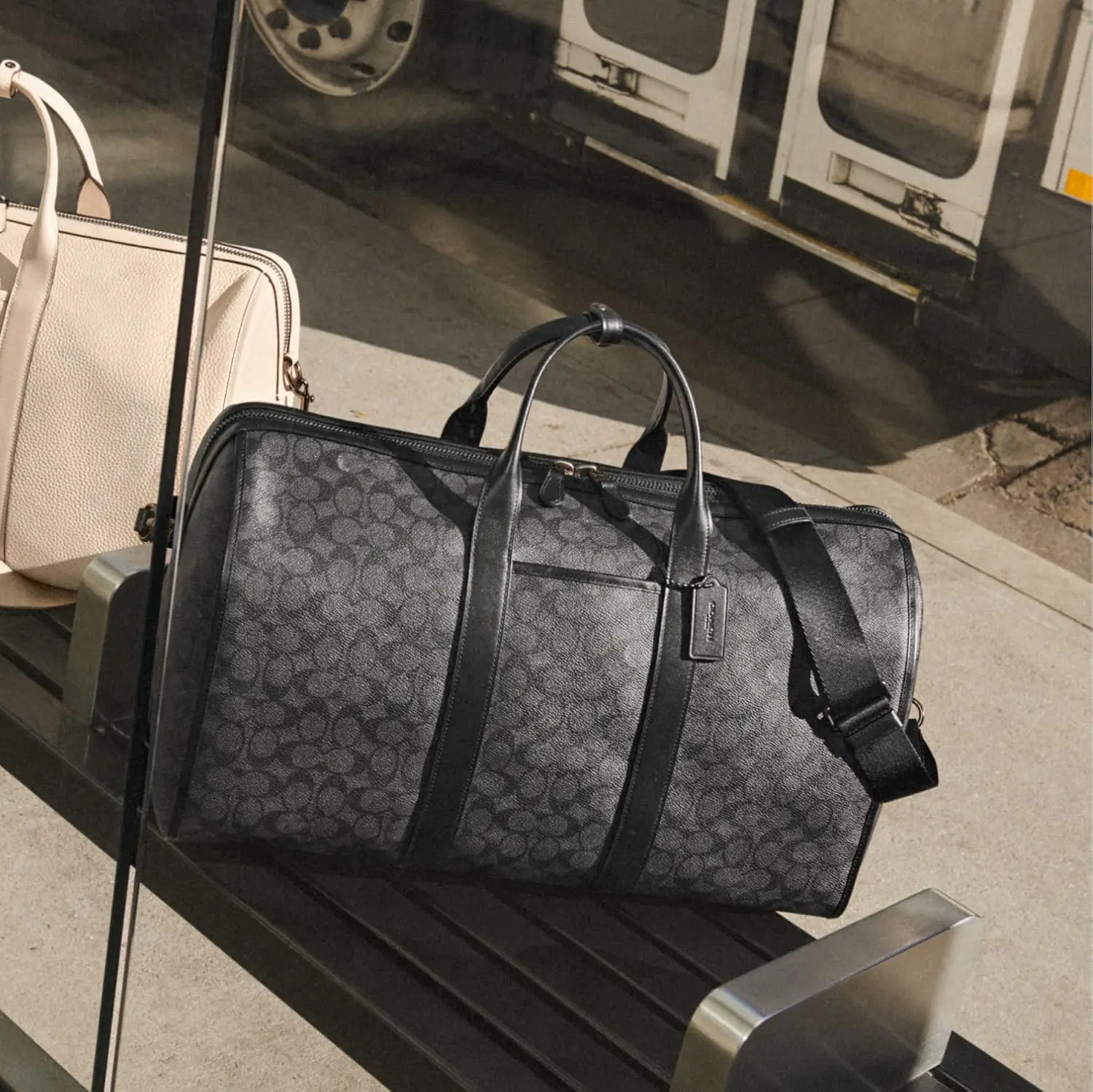 Coach Signature Gotham Duffel Jicharcoal 2