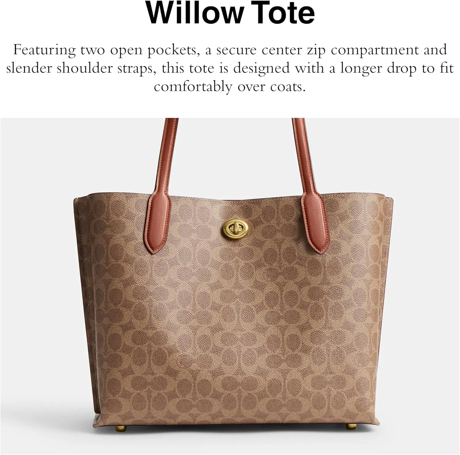 Coach Willow Tote Tan Caramel Review