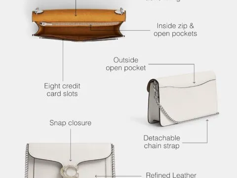 Coach Tabby Chain Clutch Chalk Review 3