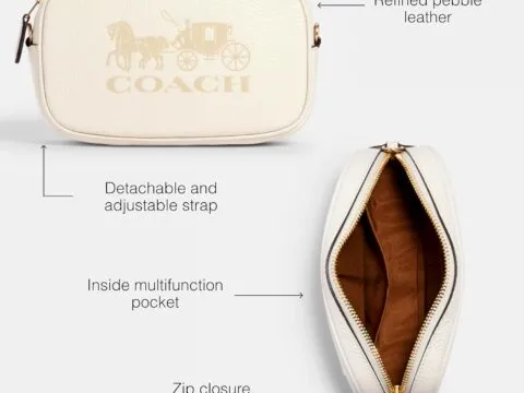 Coach Damen Pebbled Leather Jes Convertible Gürteltasche 2 1