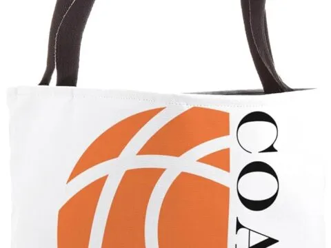 Super Coach Basketball Sport Basketball Coach Tote Bag