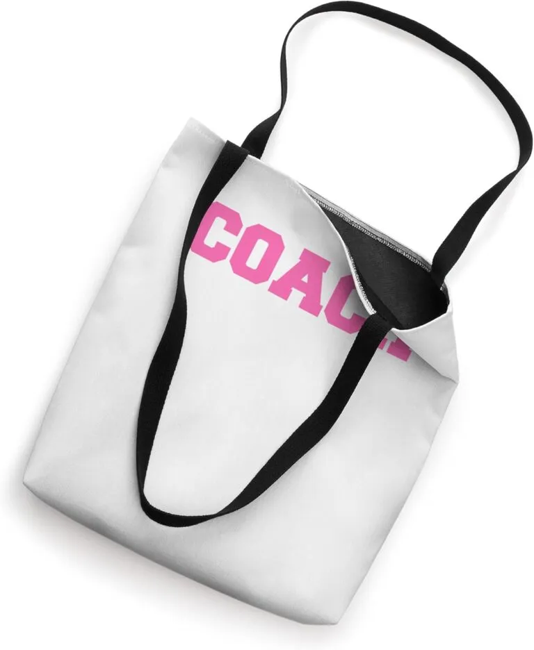 Hot Pink Lettered Coaches Tote Bag Review