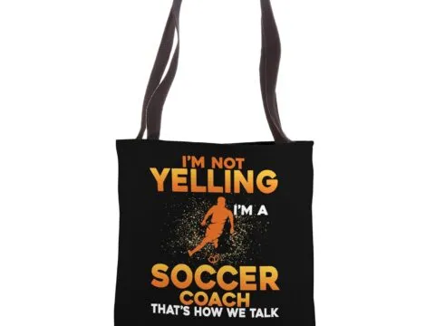 Soccer Coaching Men Training Trainer Soccer Coach Tote Bag
