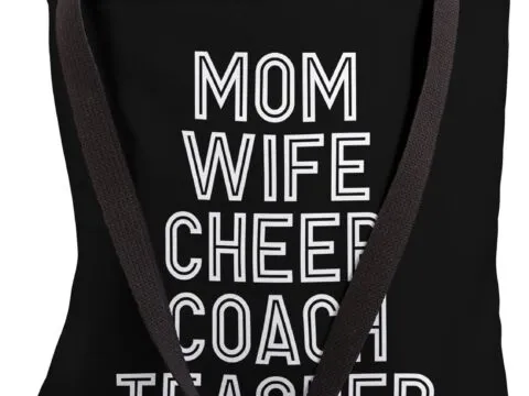 Teacher Mom Wife Cheer Coach Tote Bag 1