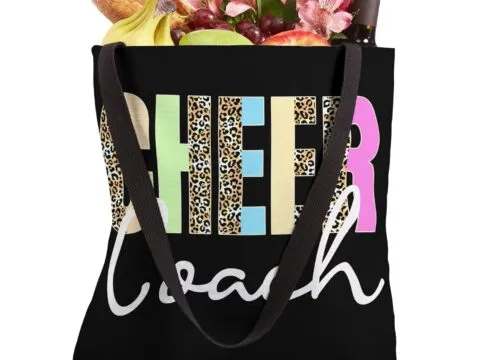 Cheer Coach Leopard Cheerleading Tote Bag Review