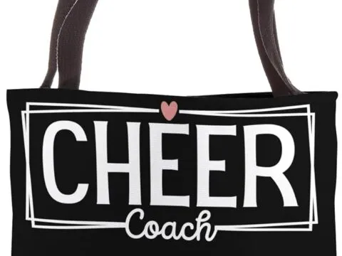 Funny Cheer Coach Cute Cheer Leader Retro Vintage Tote Bag