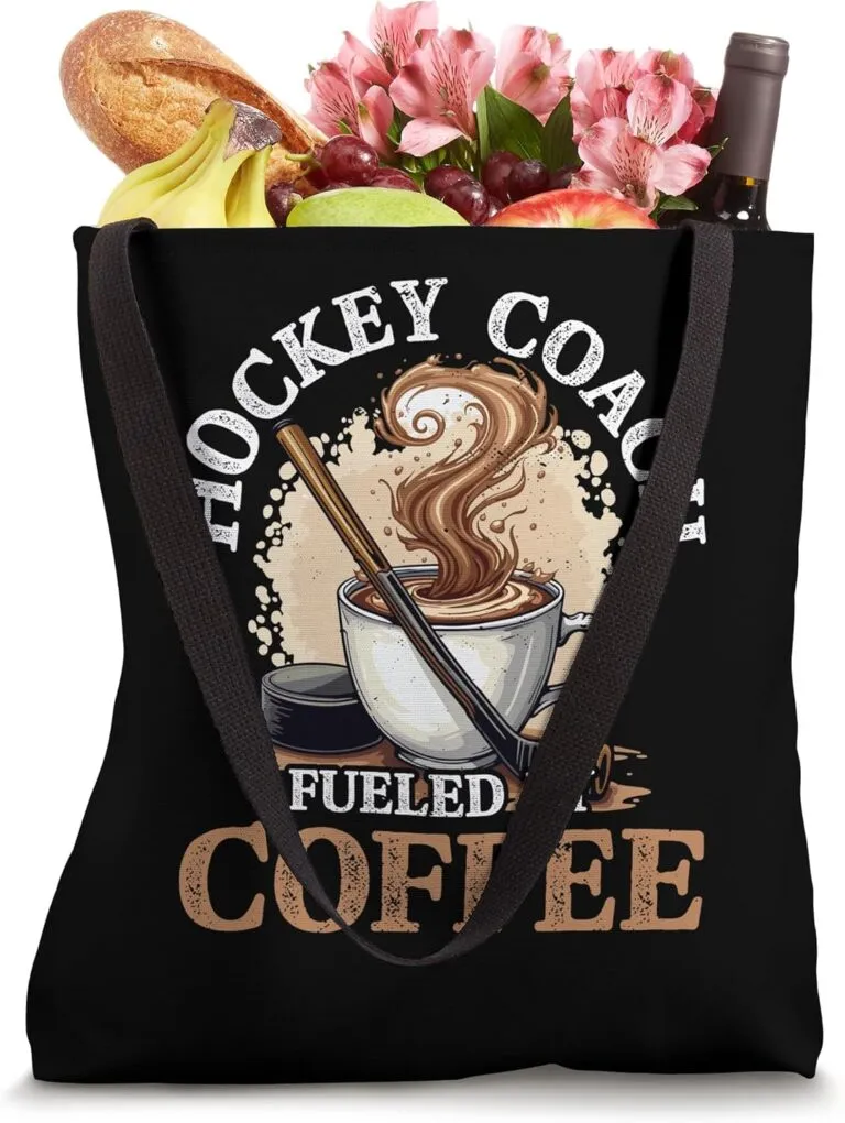 Review: Ice Hockey Coach Dad Tote Bag