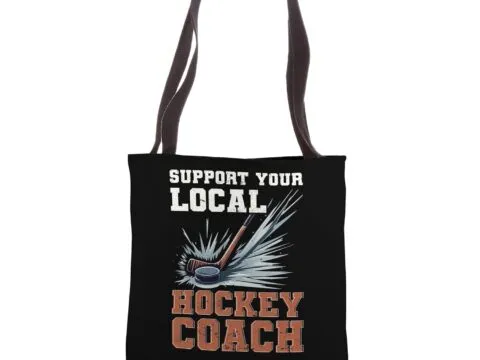 Ice Hockey Coach Dad Tote Bag 11