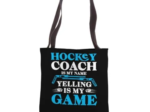 Ice Hockey Coach Dad Tote Bag 33