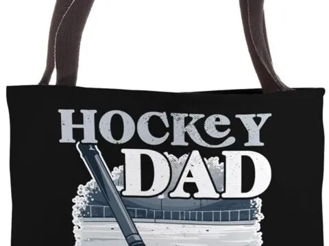 Ice Hockey Coach Dad Tote Bag 7